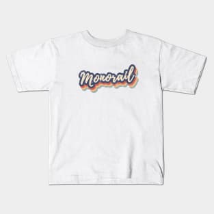 Monorail Retro Vintage Kids T-Shirt